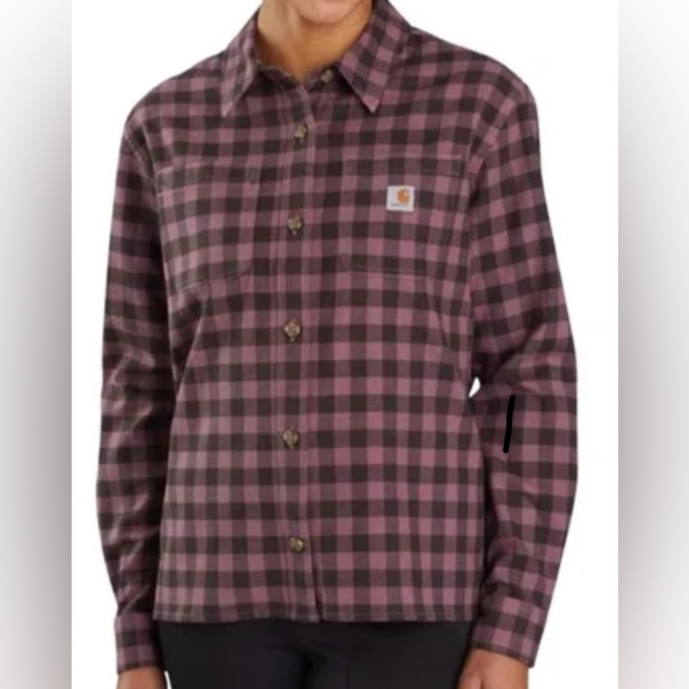 Carhartt- Womens New‎ In Bag with tags, Rugged Button Up Flannel- Size